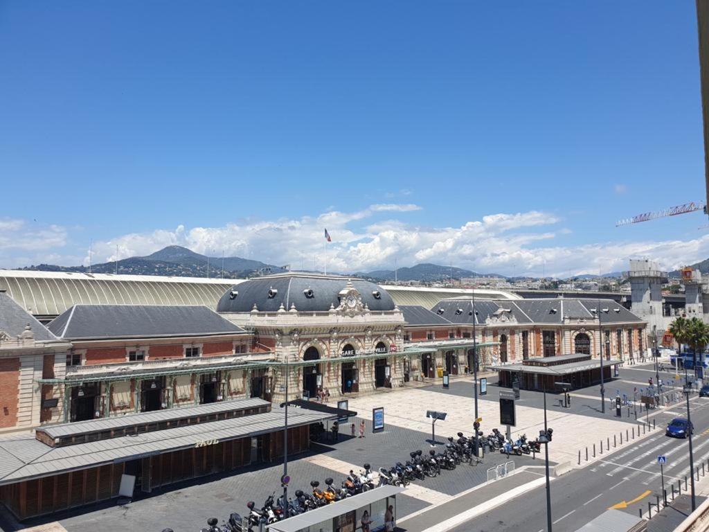 Grand Appartement Art Deco Plein Centre Face Gare Sncf นีซ ภายนอก รูปภาพ